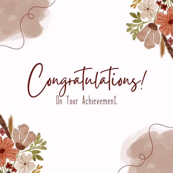 Carte cadeau félicitations
