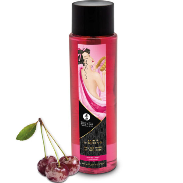 Gel bain et douche shunga cerise